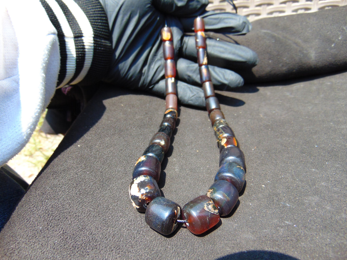 46 gram Small Beads Combination Necklace Indonesian Amber for Healing NE8