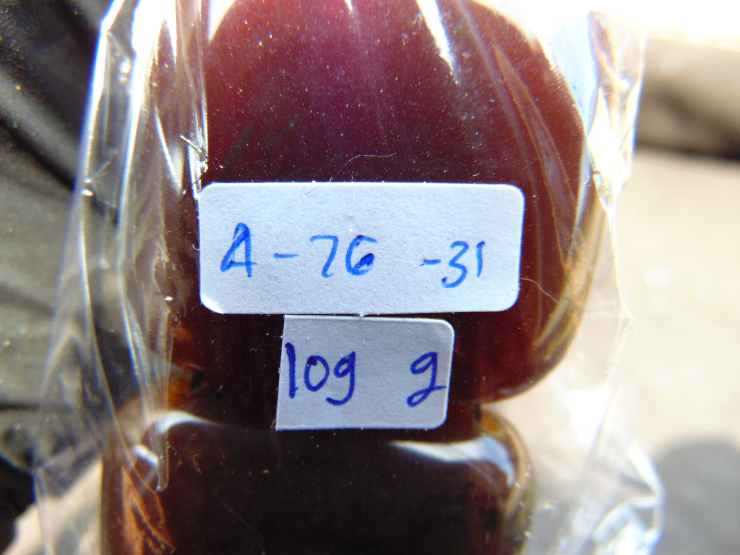 109 gr 7 Square Beads Bangle Indonesian Amber for Healing A7G31