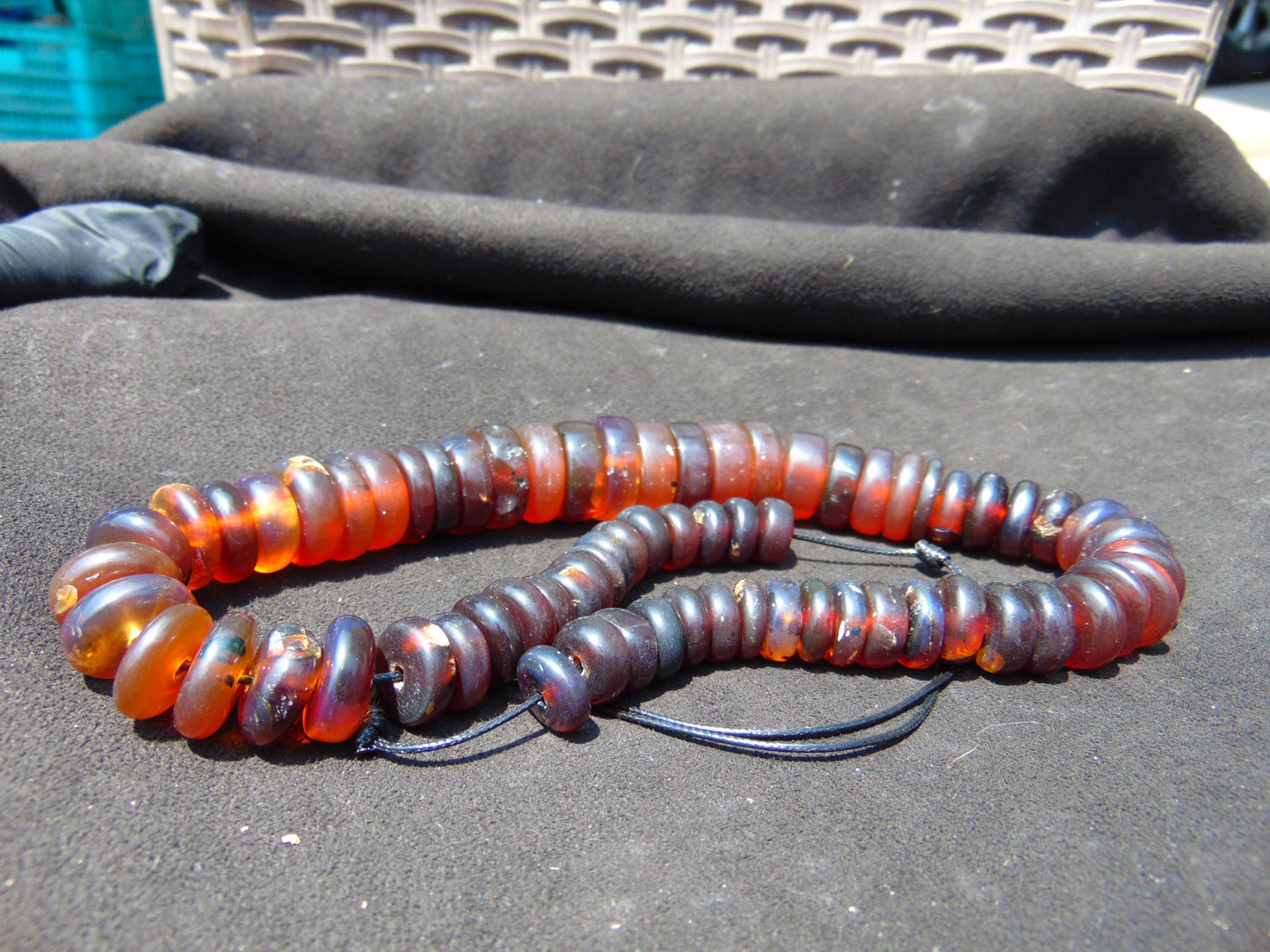 70 gram Small Beads Combination Necklace Indonesian Amber for Healing NE17