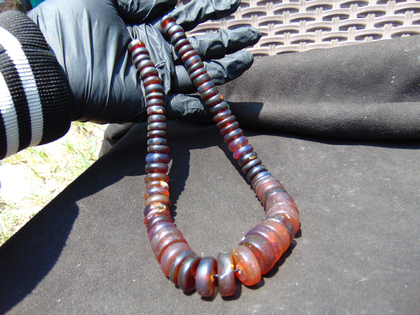 70 gram Small Beads Combination Necklace Indonesian Amber for Healing NE17