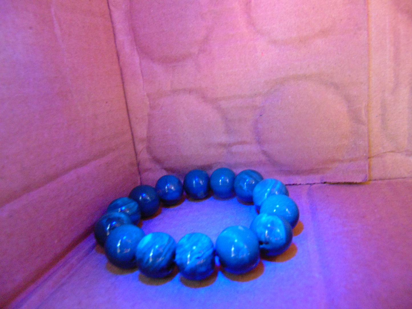 33 gram 14 Beads Mala Bracelet Indonesian Cherry Red Amber 16 mm for Healing B15M6