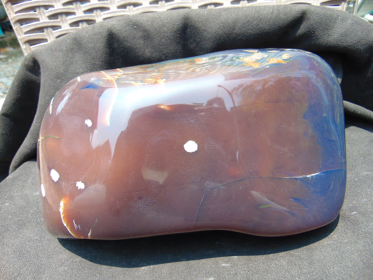 2330 gr full polished 21x13x11 cm Indonesia Blue Amber for Healing SL14
