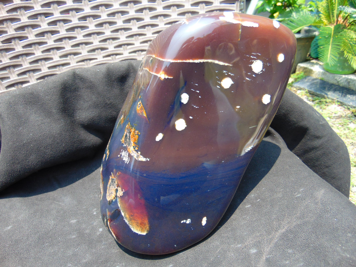 2330 gr full polished 21x13x11 cm Indonesia Blue Amber for Healing SL14
