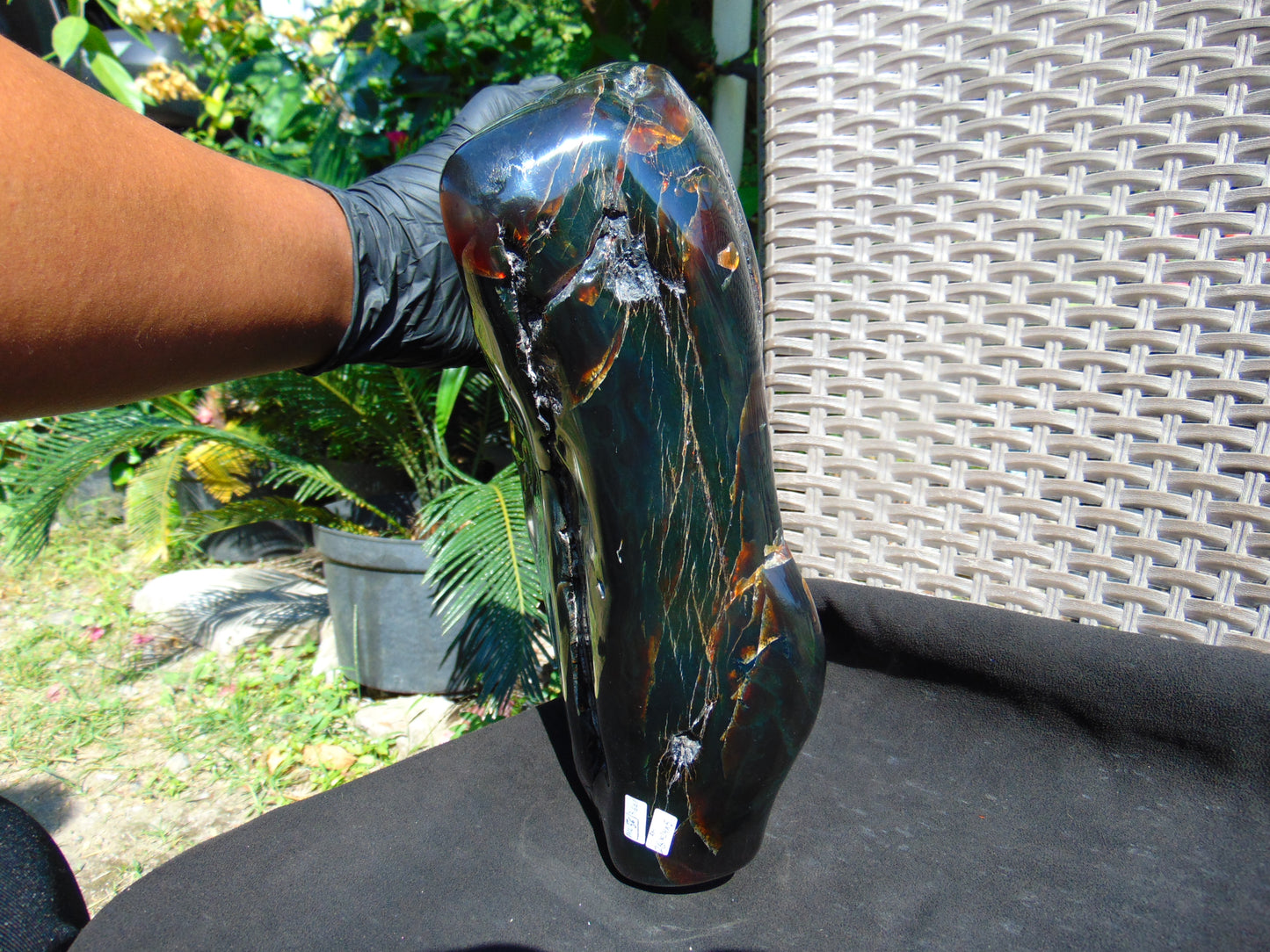 3901 Gr Full Polished Indonesian Green Amber for Healing ML56