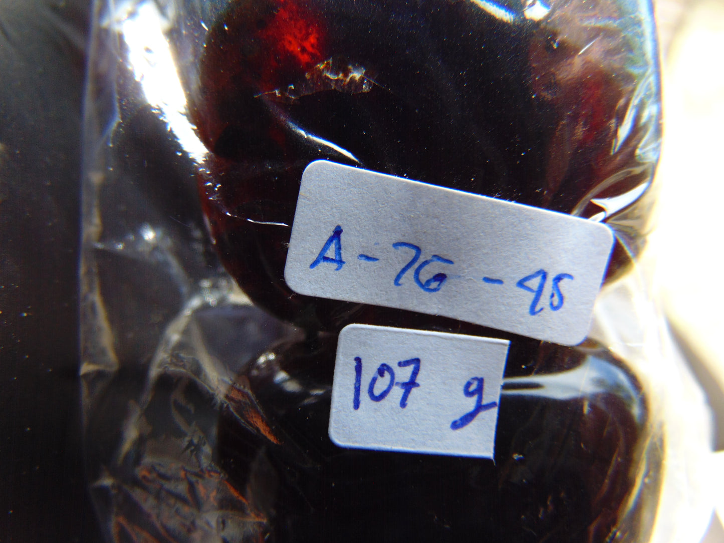 107 gr 7 Square Beads Bangle Indonesian Amber for Healing A7G45