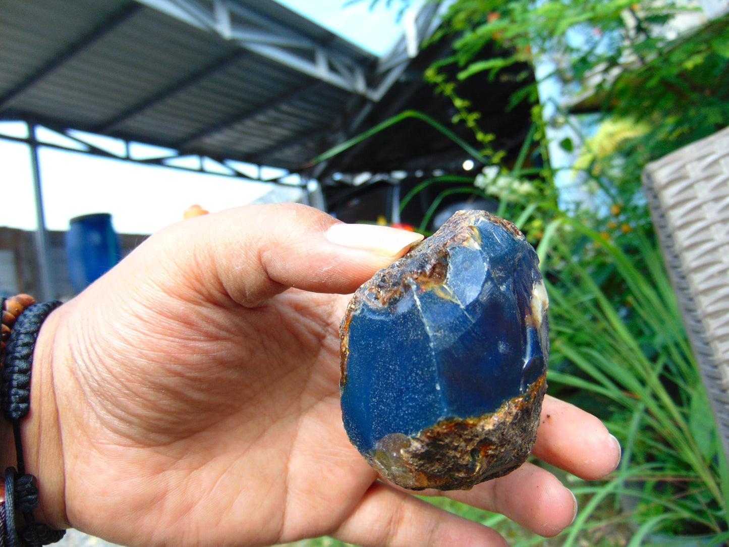 51 gram Rough Raw Indonesian Inclusion Blue Amber for Healing RB360