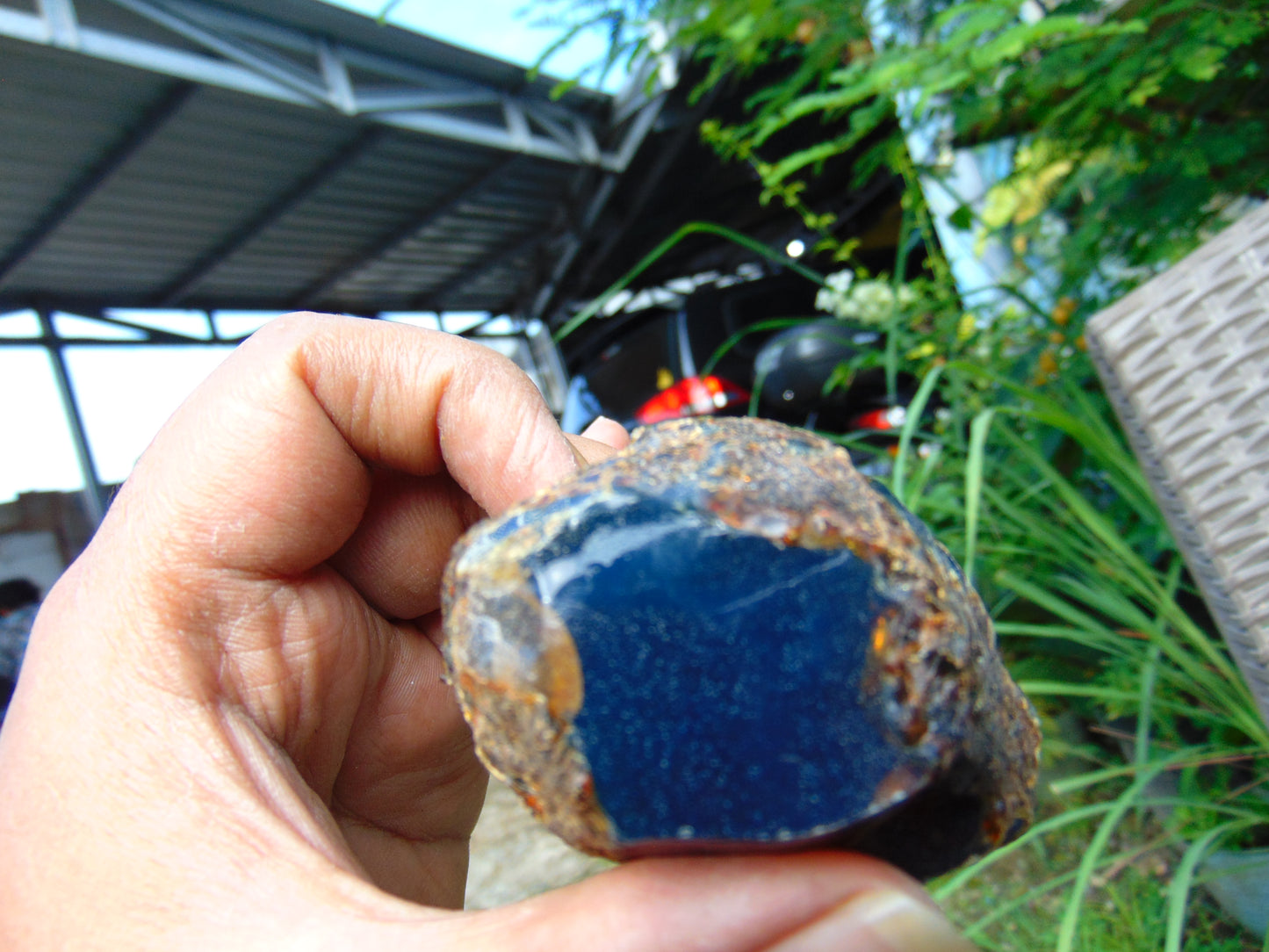 51 gram Rough Raw Indonesian Inclusion Blue Amber for Healing RB360