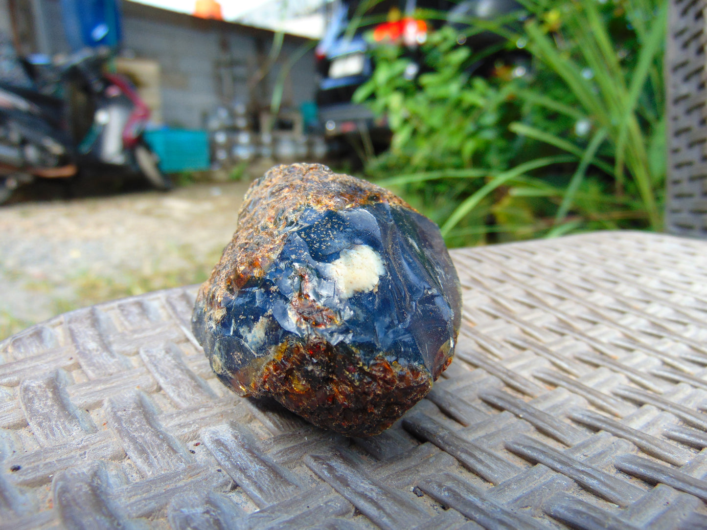 51 gram Rough Raw Indonesian Inclusion Blue Amber for Healing RB360