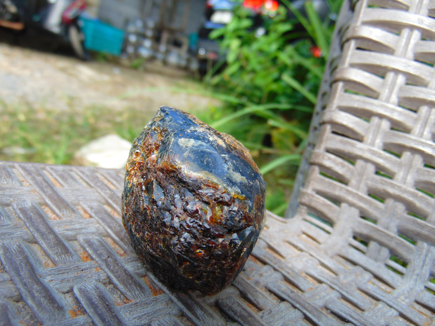 51 gram Rough Raw Indonesian Inclusion Blue Amber for Healing RB360