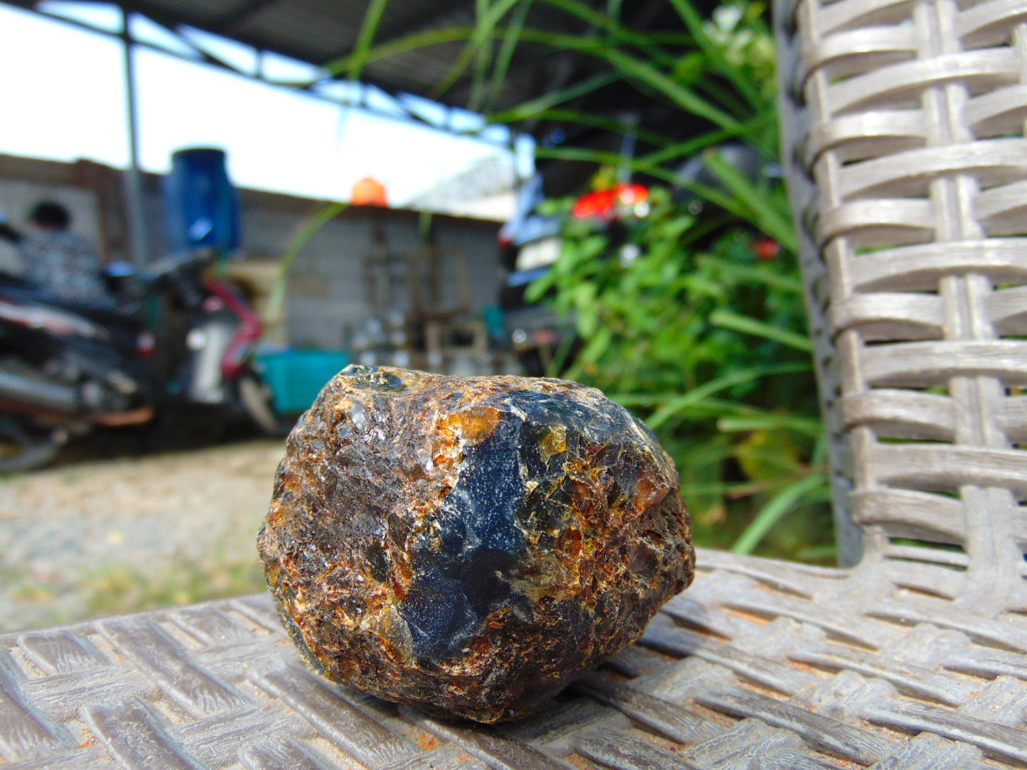 51 gram Rough Raw Indonesian Inclusion Blue Amber for Healing RB360