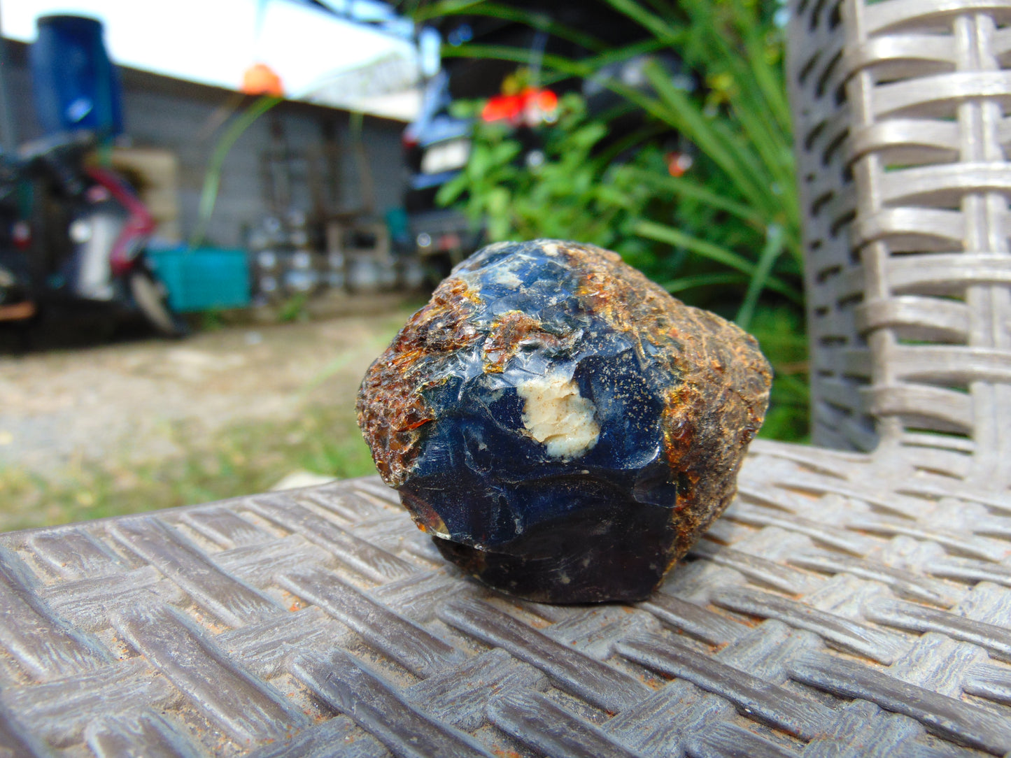 51 gram Rough Raw Indonesian Inclusion Blue Amber for Healing RB360