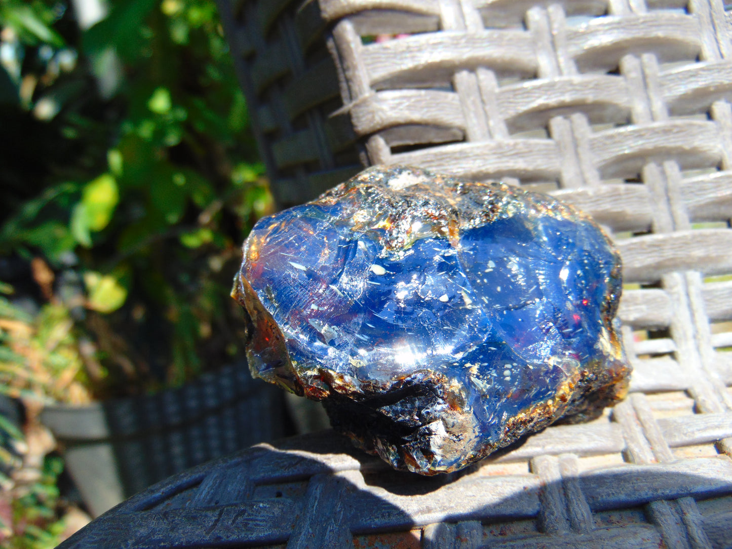 35 gram Rough Raw Indonesian Inclusion Blue Amber for Healing AGRB91