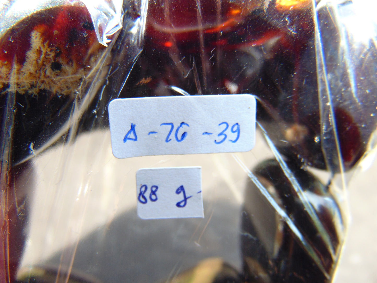 88 gr 7 Square Beads Bangle Indonesian Amber for Healing A7G39