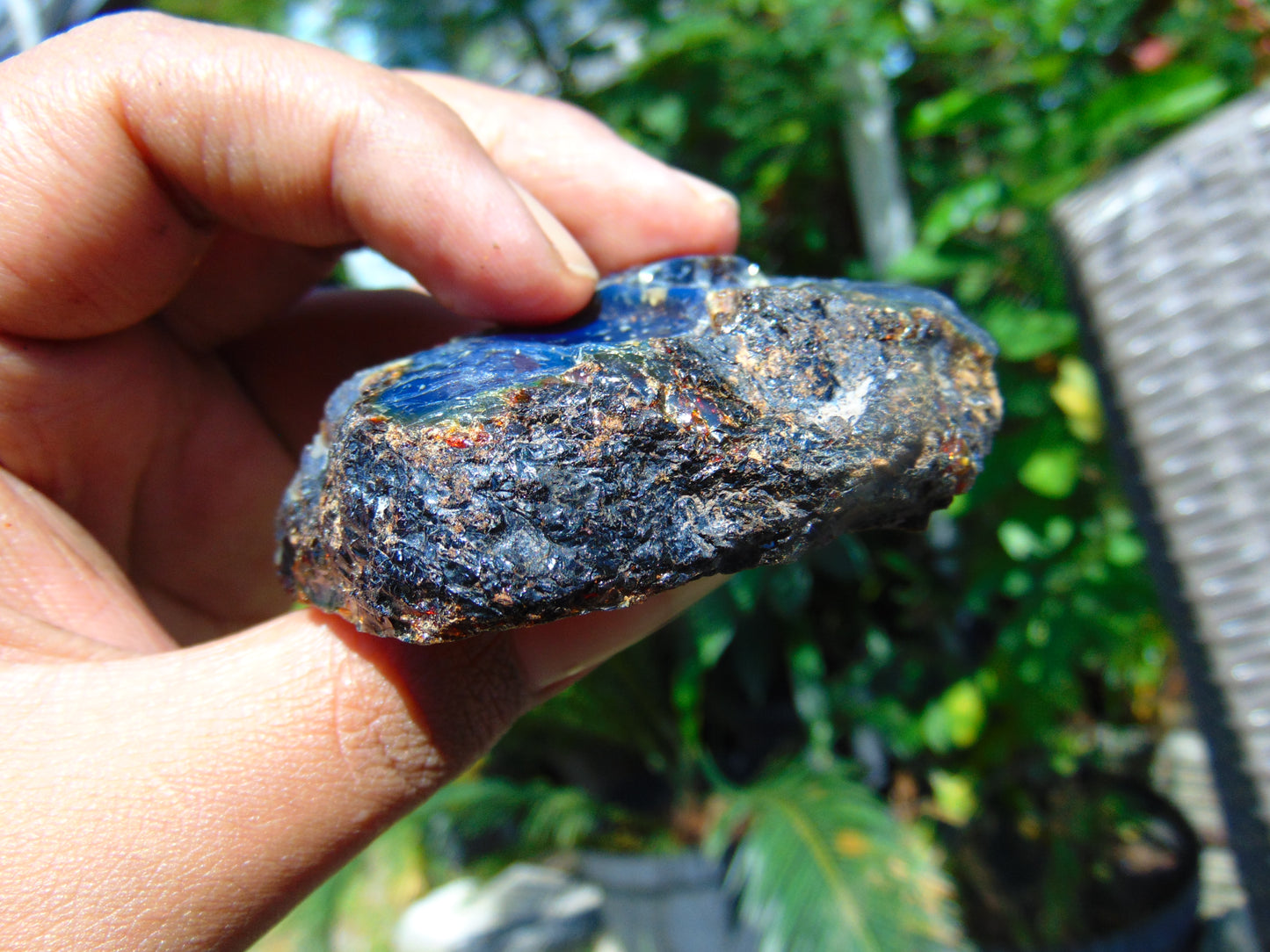 35 gram Rough Raw Indonesian Inclusion Blue Amber for Healing AGRB91