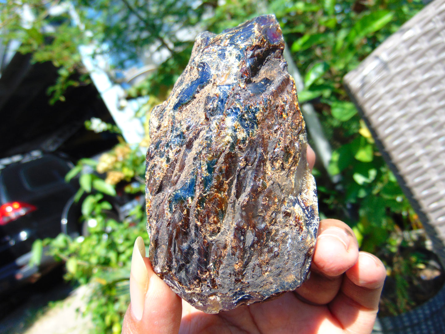 89 gram Rough Raw Indonesian Cystal Blue Amber for Healing AGRB83