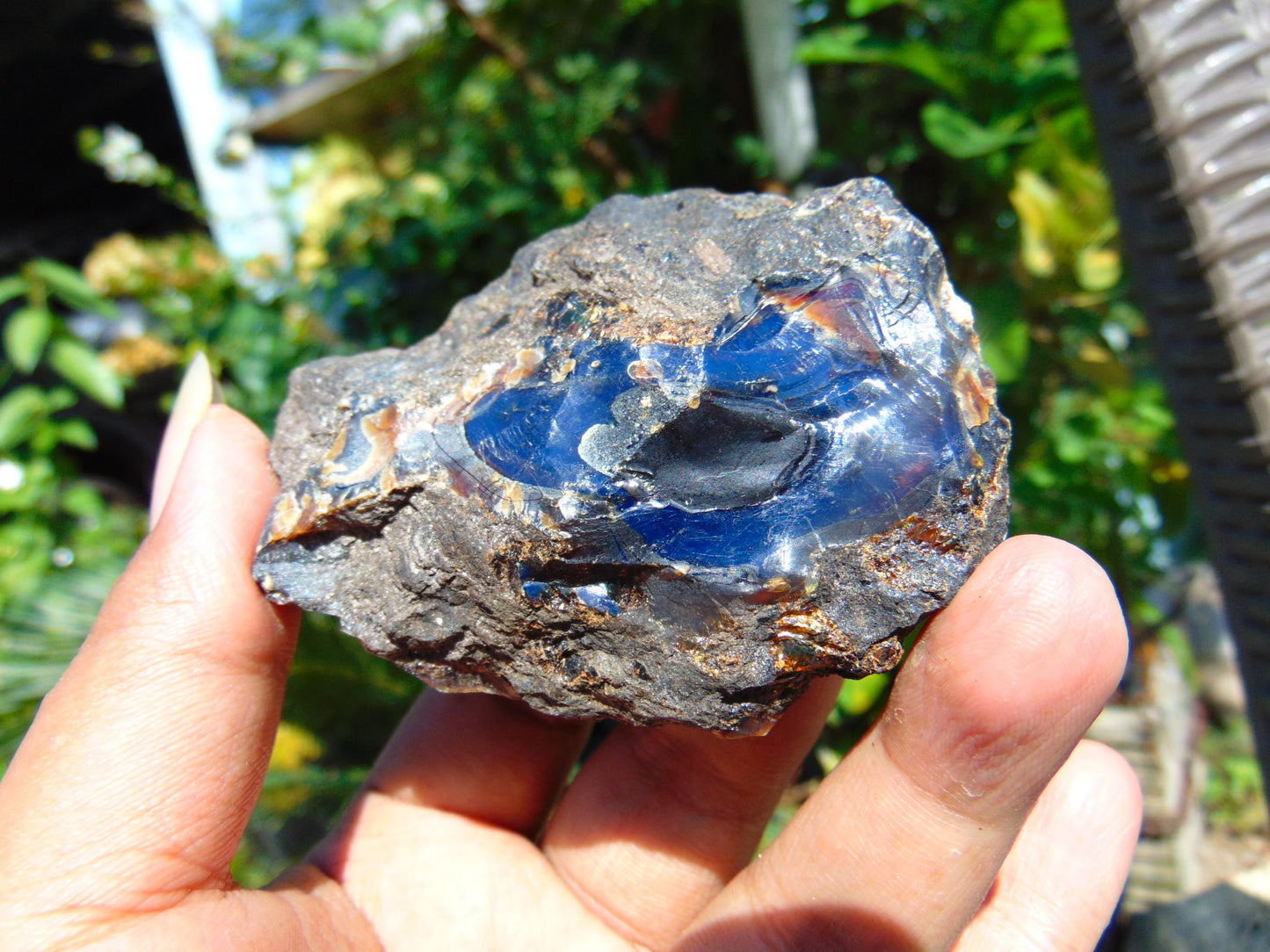 51 gram Rough Raw Indonesian Inclusion Blue Amber for Healing AGRB87