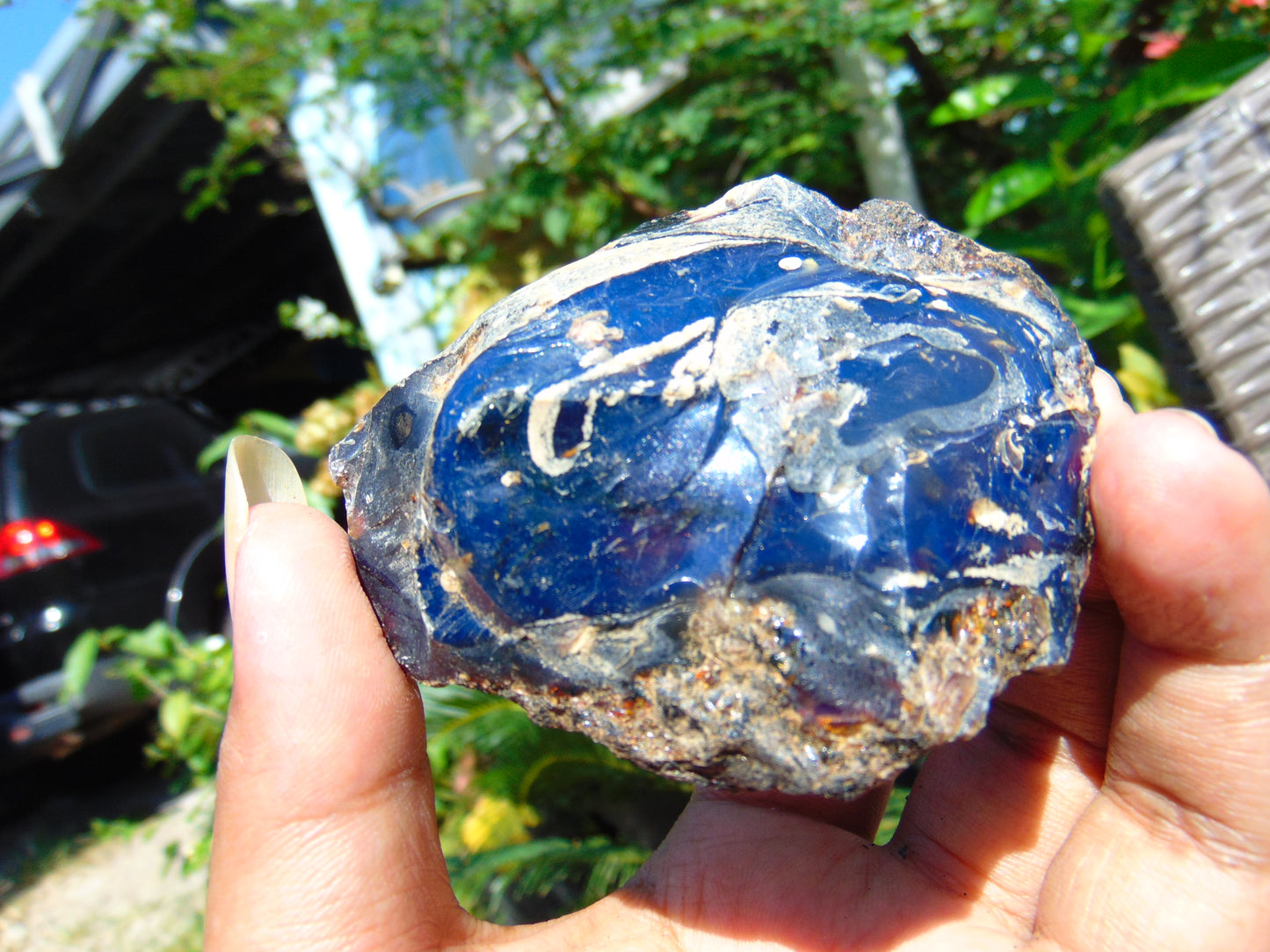 51 gram Rough Raw Indonesian Inclusion Blue Amber for Healing AGRB87