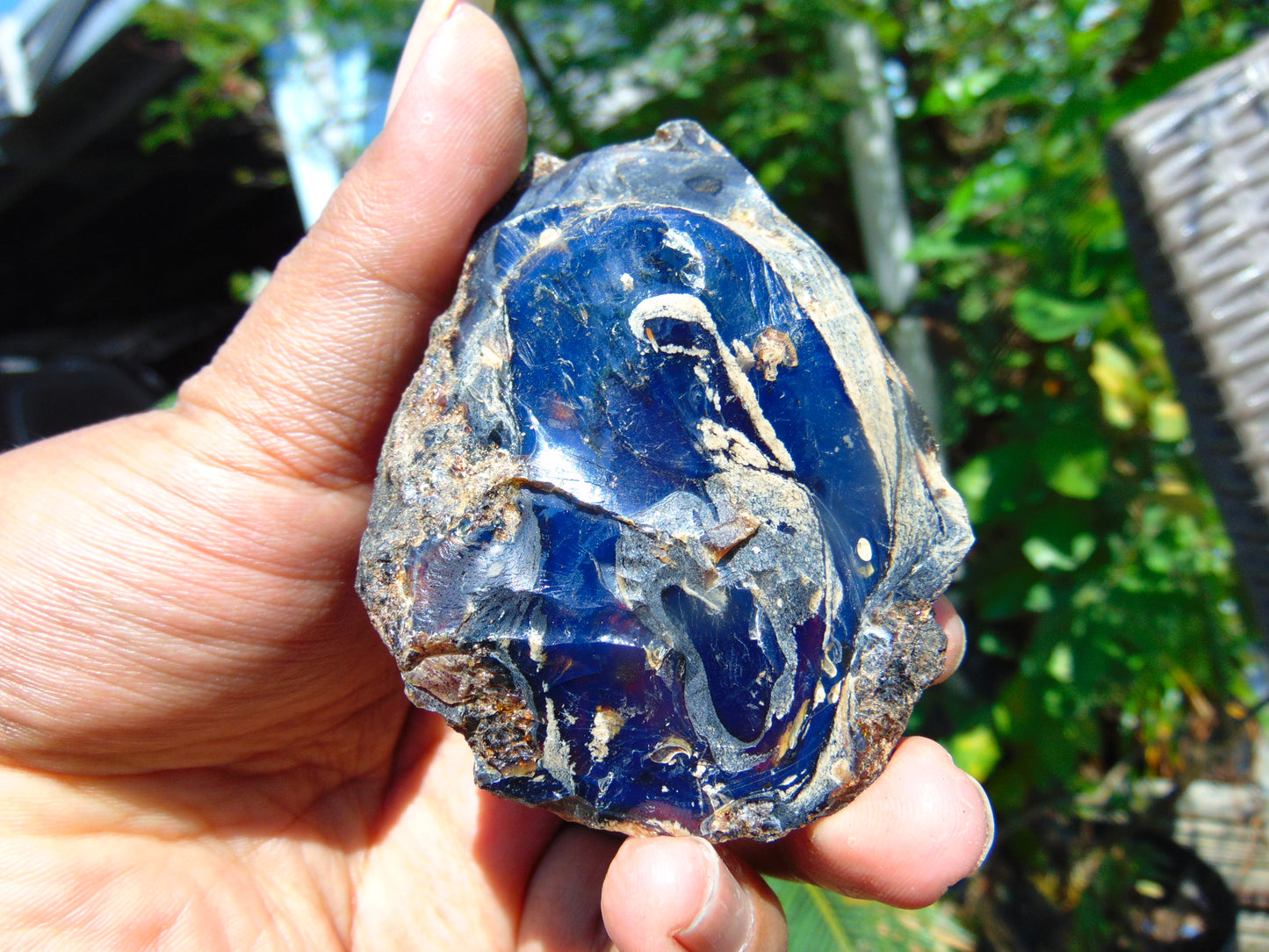 51 gram Rough Raw Indonesian Inclusion Blue Amber for Healing AGRB87