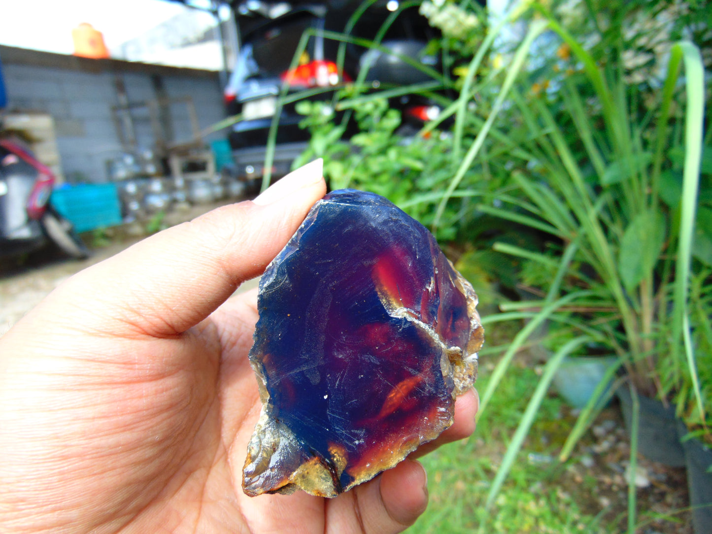 64 gr Rough Raw Indonesian Sumatra AAA Blue Amber for Healing RB338