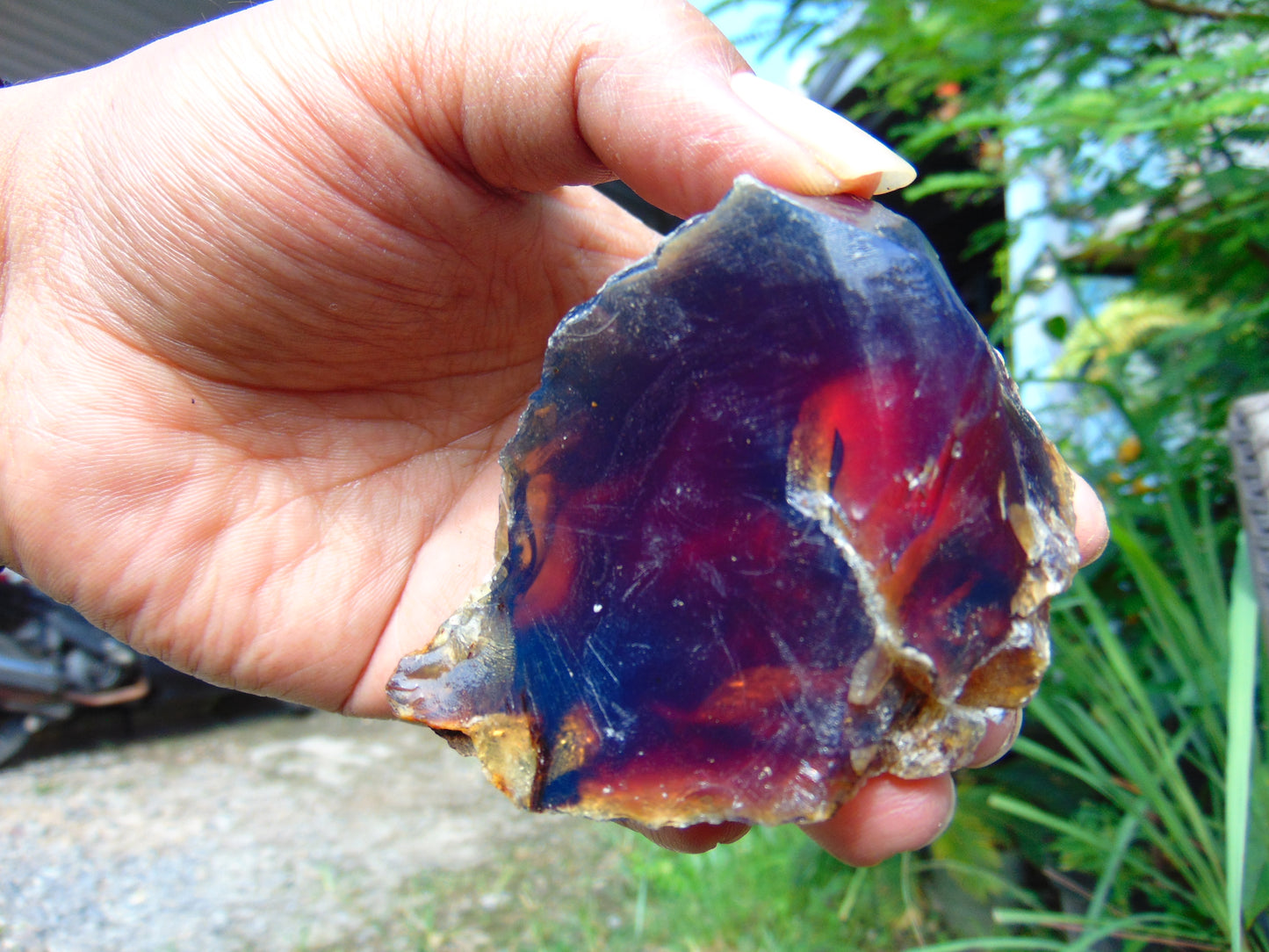 64 gr Rough Raw Indonesian Sumatra AAA Blue Amber for Healing RB338