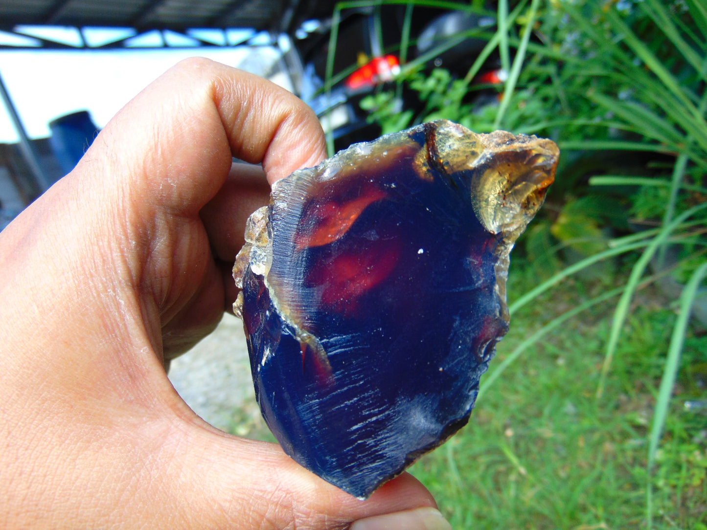 64 gr Rough Raw Indonesian Sumatra AAA Blue Amber for Healing RB338