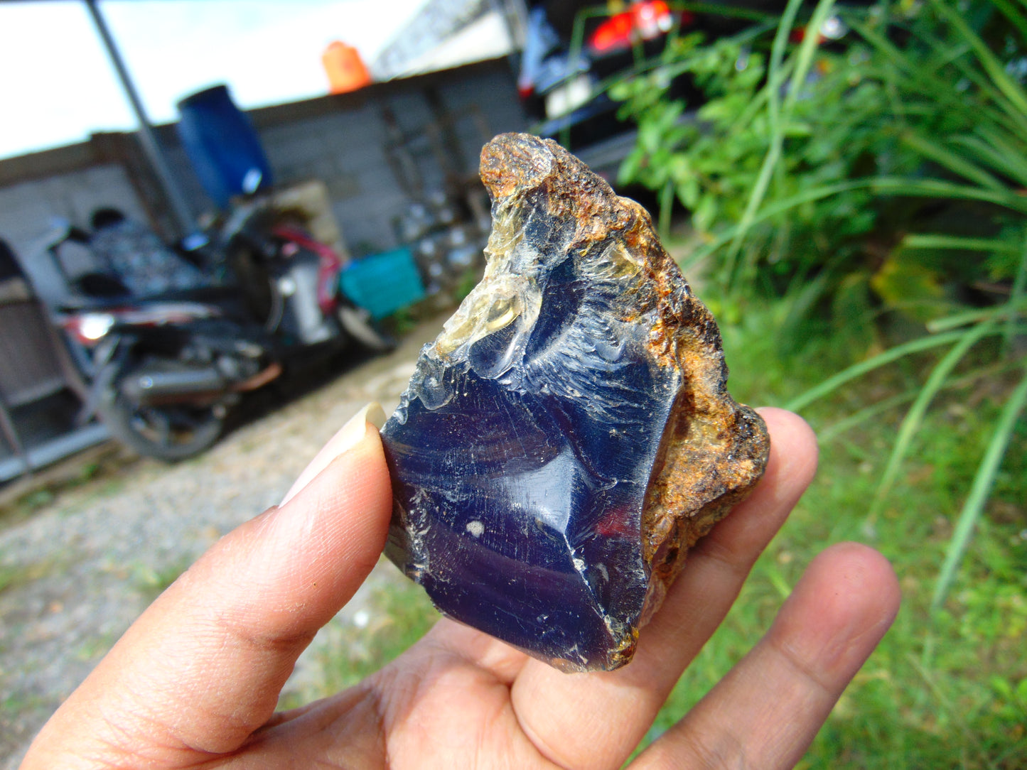 64 gr Rough Raw Indonesian Sumatra AAA Blue Amber for Healing RB338