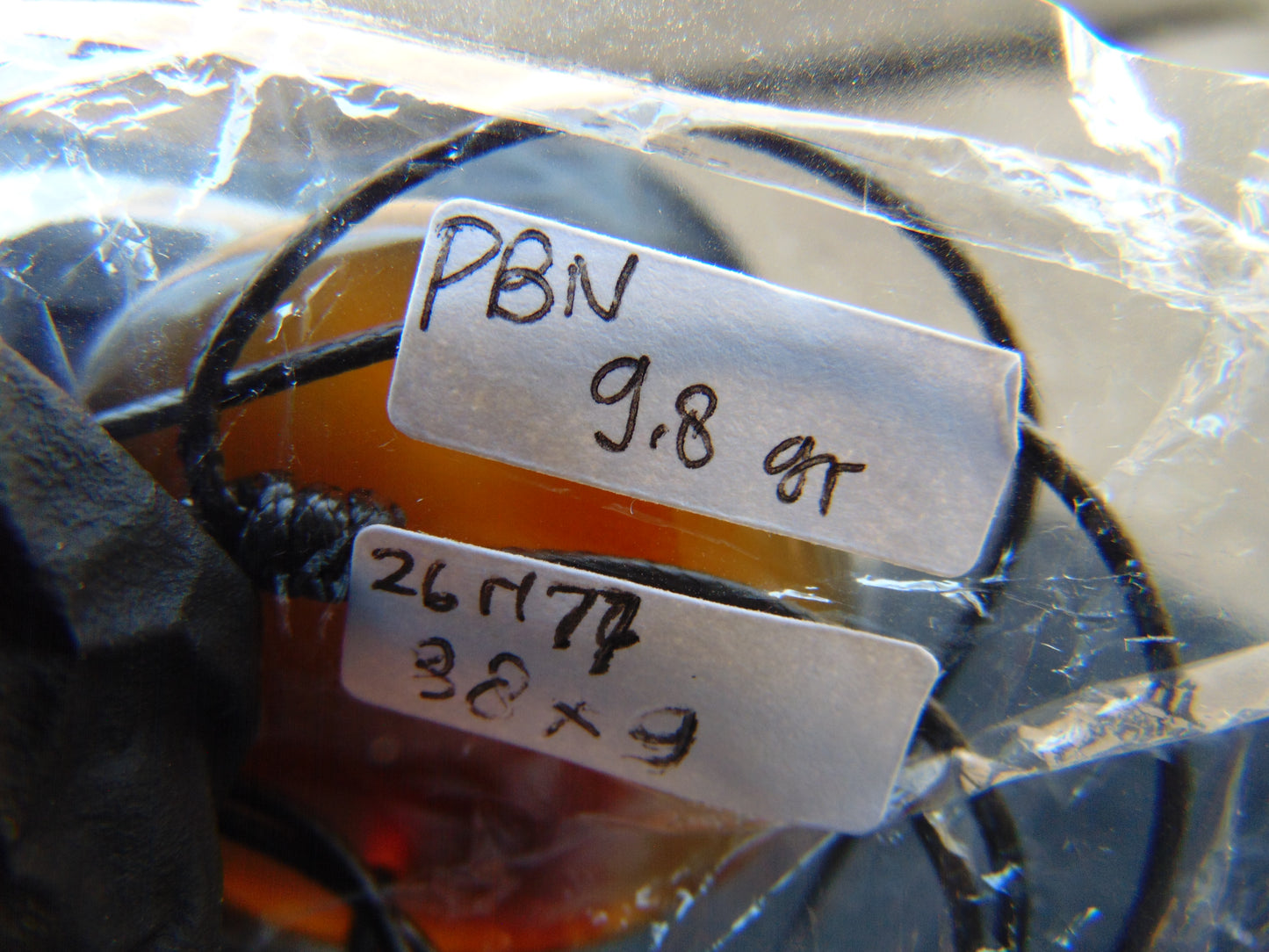 9.8 gram Chip Pendant Indonesian Blue Amber for Healing 26A77