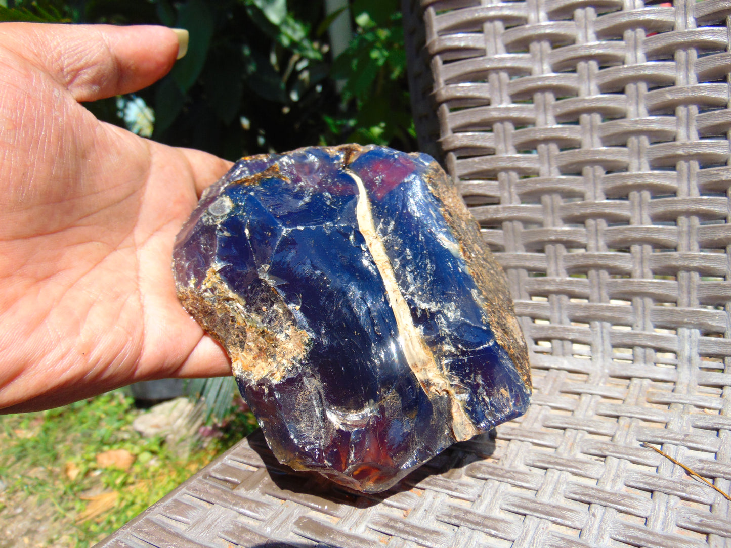 427 gram Rough Raw Indonesian Blue Amber for Healing AGRB6