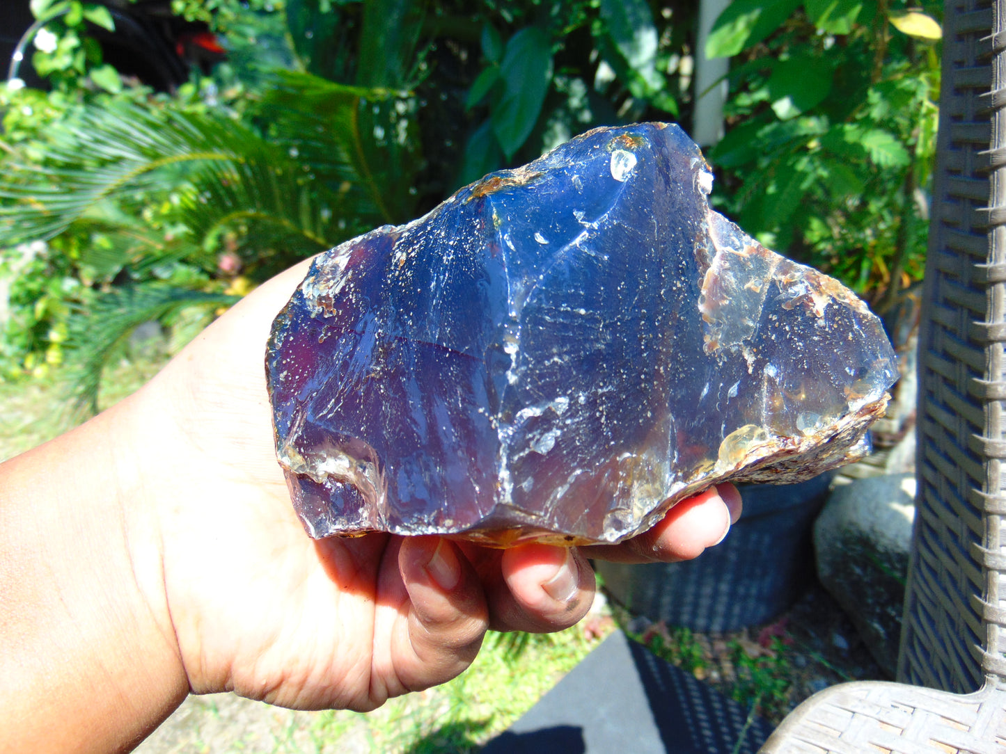 365 gram Rough Raw Indonesian Blue Amber for Healing AGRB29