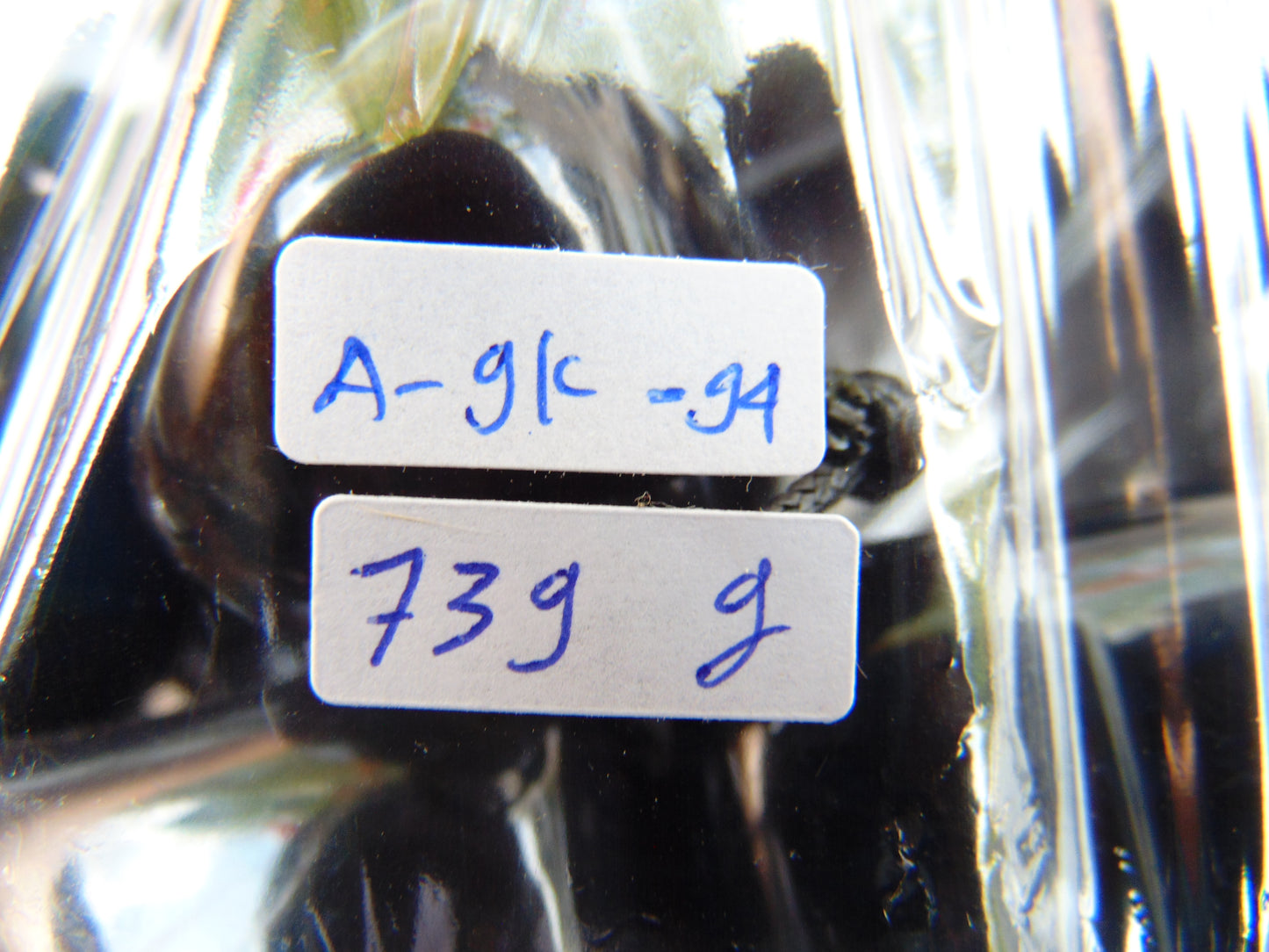 739 gr Big Necklace Indonesian Dark Blue Amber for Healing A9K94