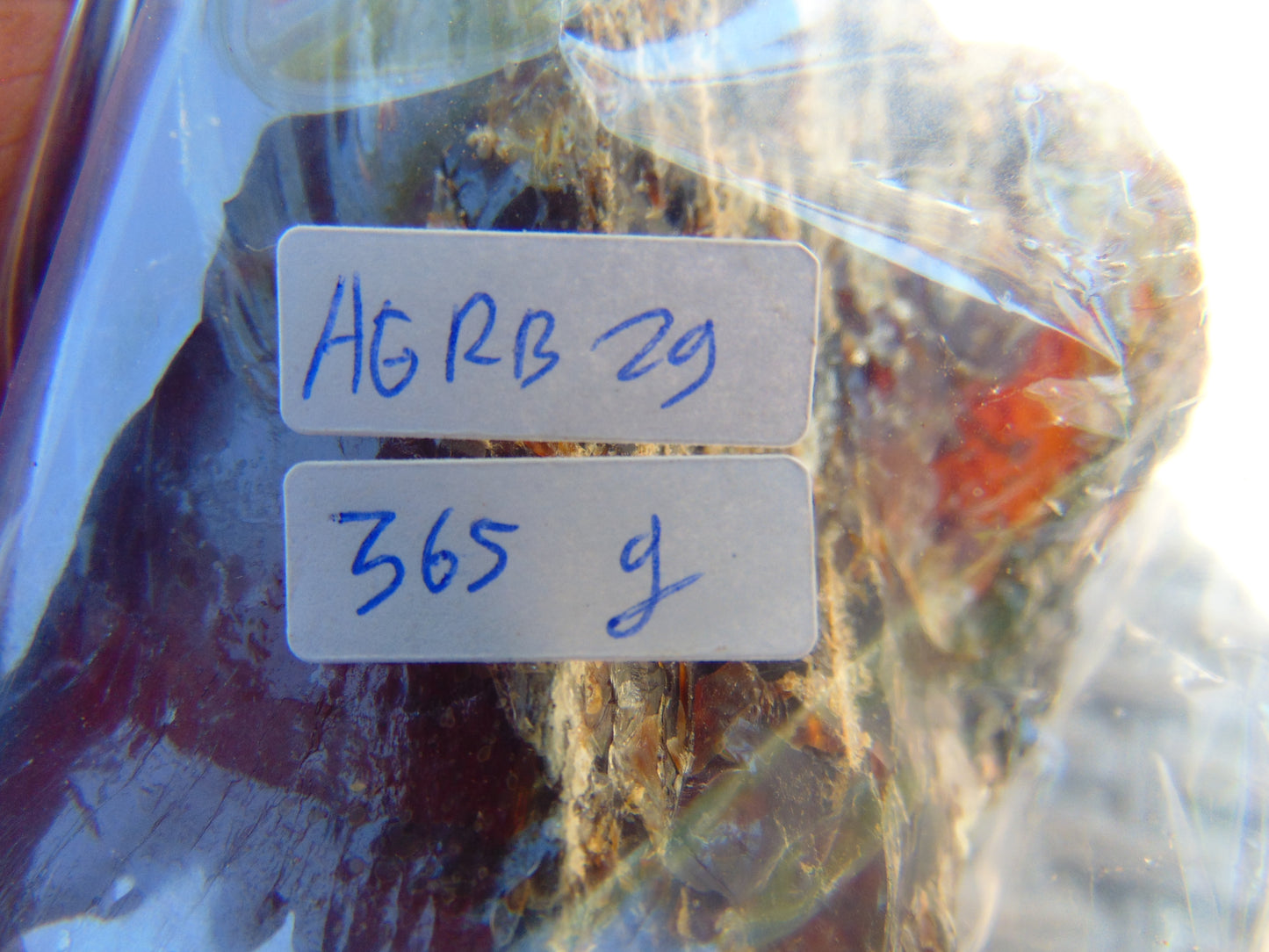 365 gram Rough Raw Indonesian Blue Amber for Healing AGRB29