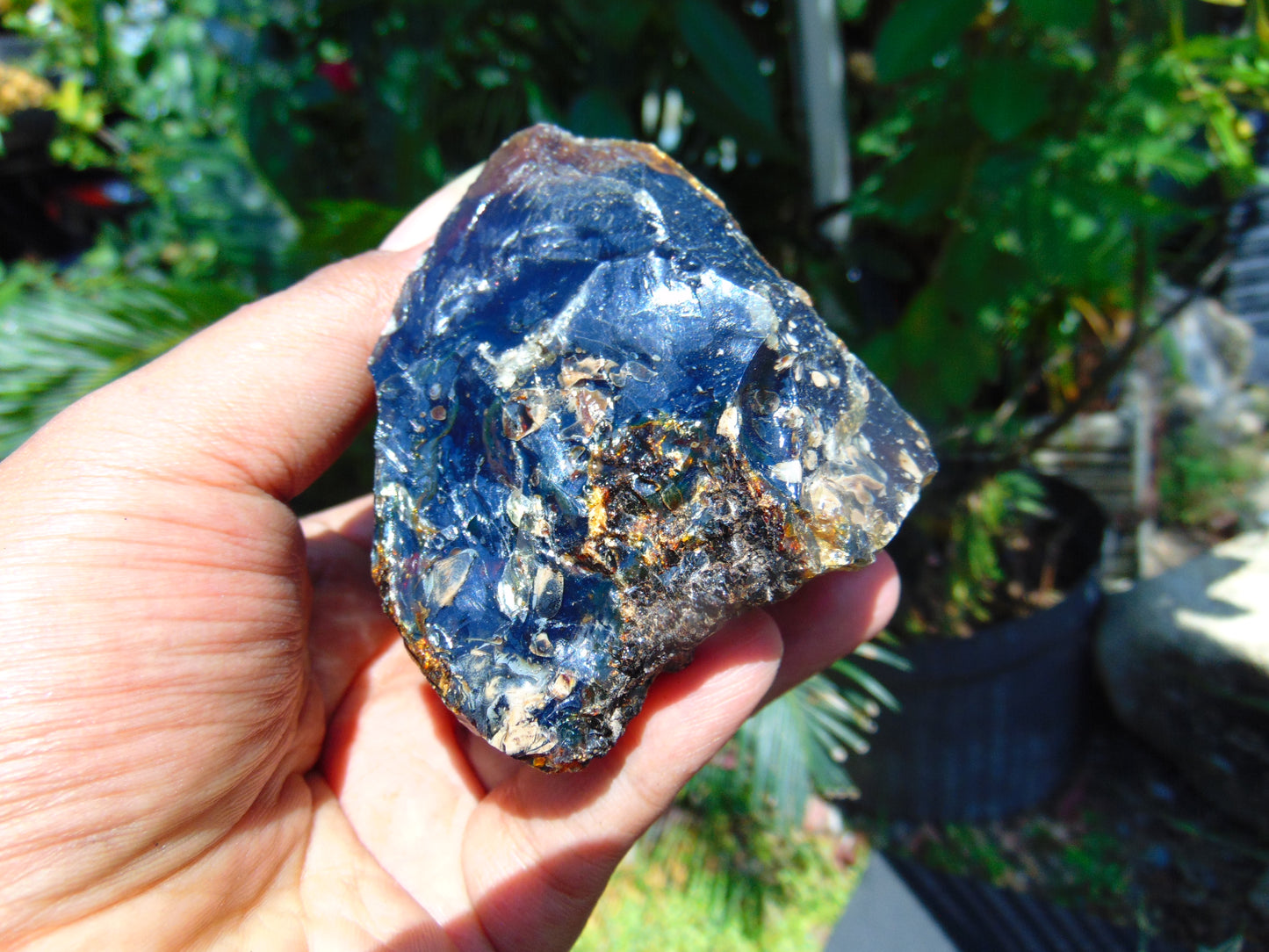 129 gram Rough Raw Indonesian Blue Amber for Healing AGRB52