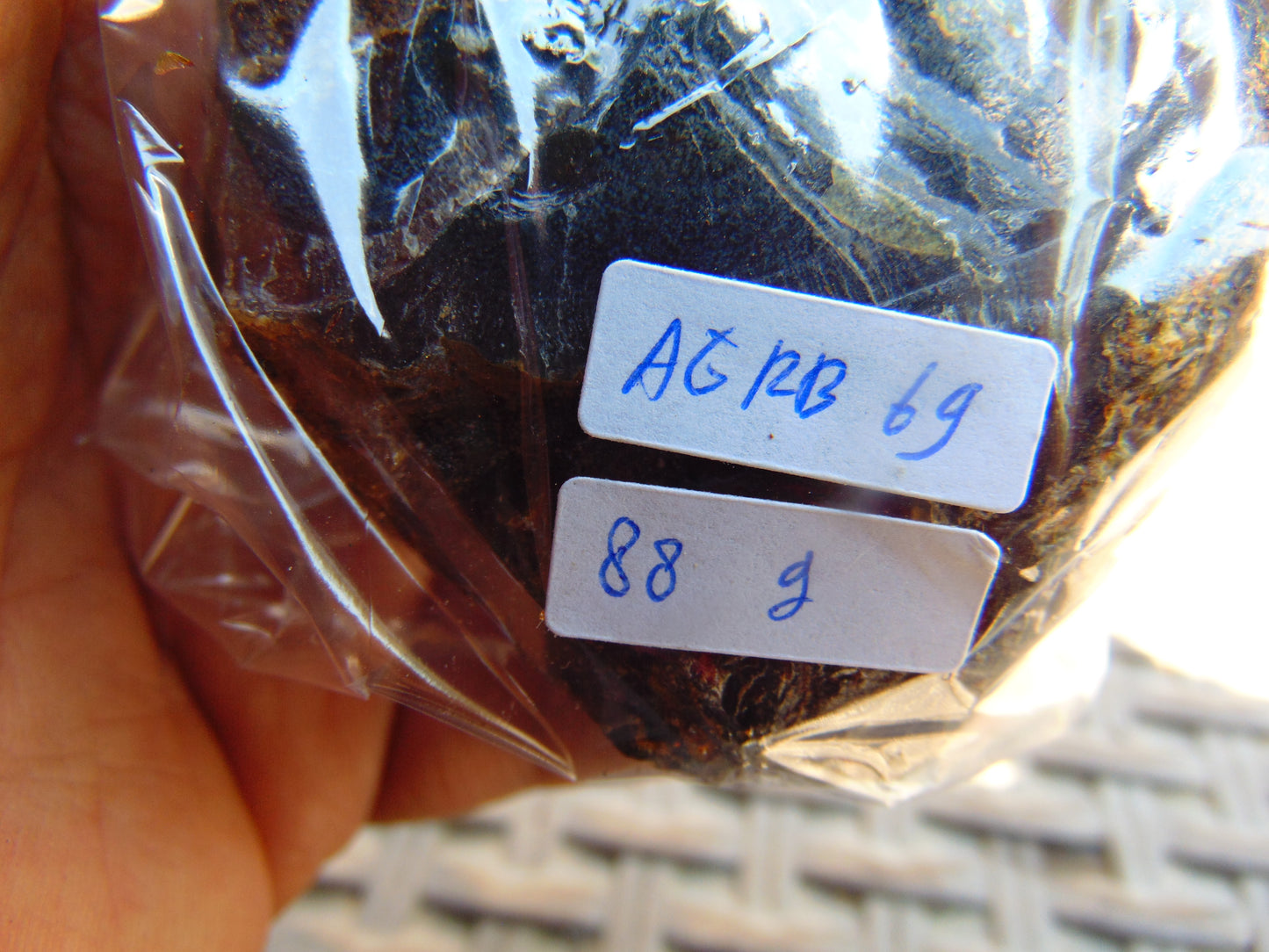 88 gram Rough Raw Indonesian Blue Amber for Healing AGRB69