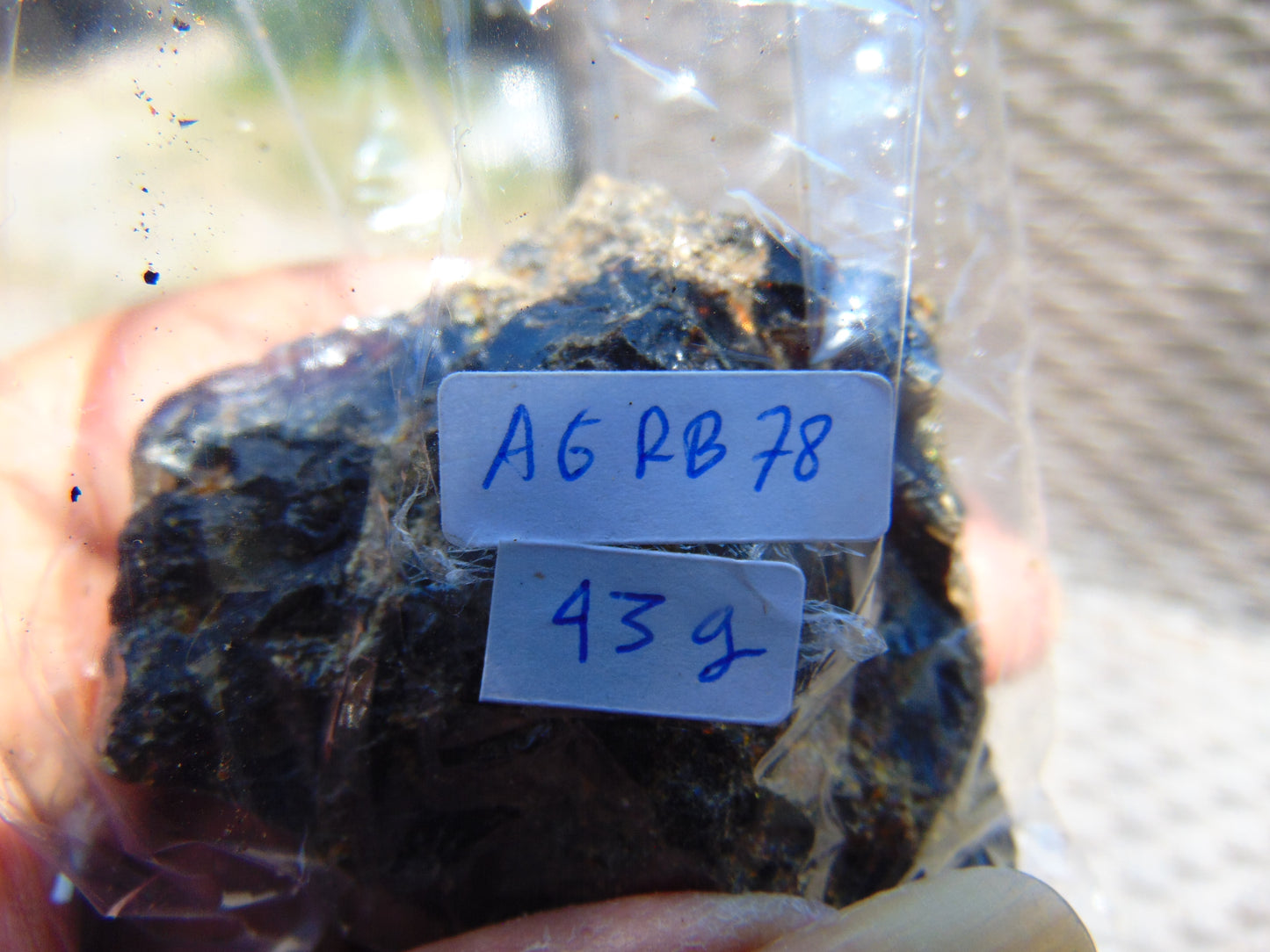 43 gram Rough Raw Indonesian Blue Amber for Healing AGRB78