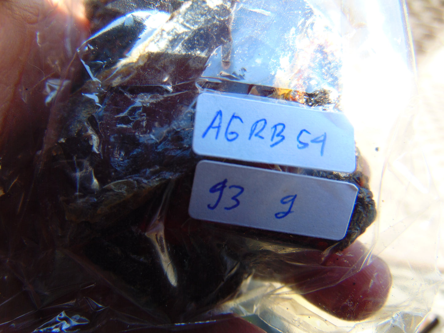 93 gram Rough Raw Indonesian Blue Amber for Healing AGRB54