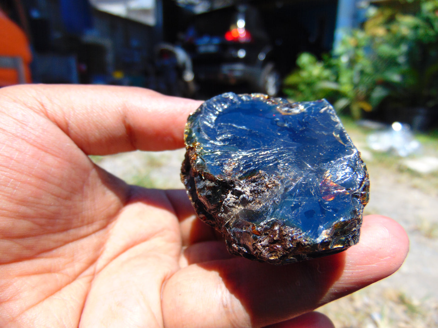 40 gram Rough Raw Indonesian Blue Amber for Healing AGRB68