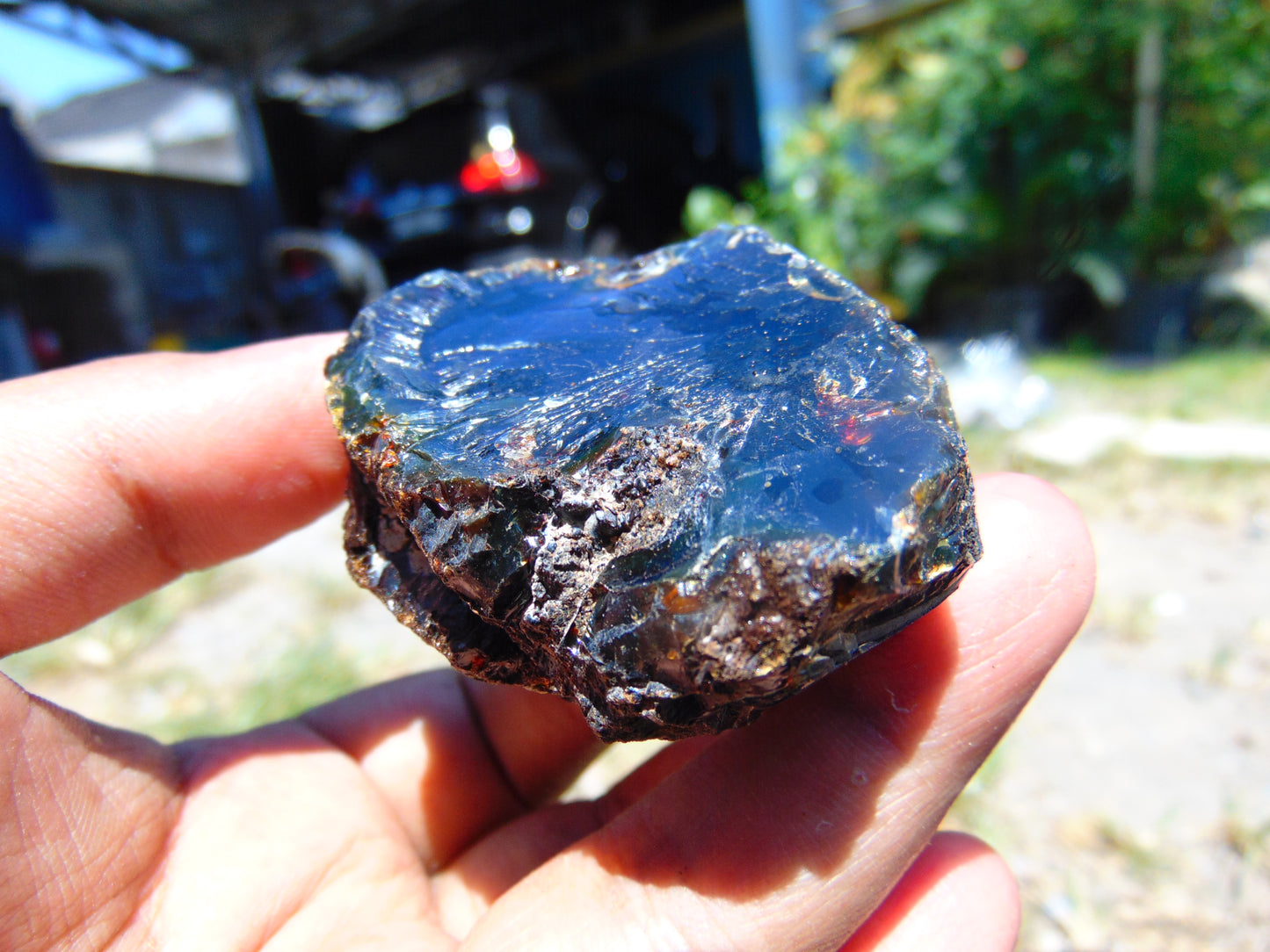 40 gram Rough Raw Indonesian Blue Amber for Healing AGRB68