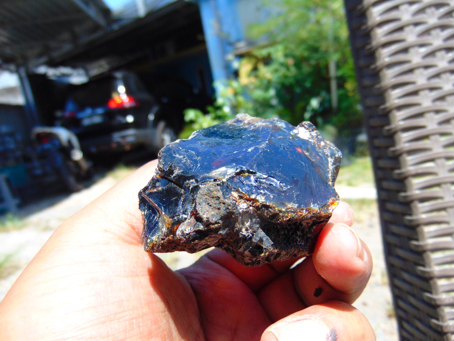 40 gram Rough Raw Indonesian Blue Amber for Healing AGRB68