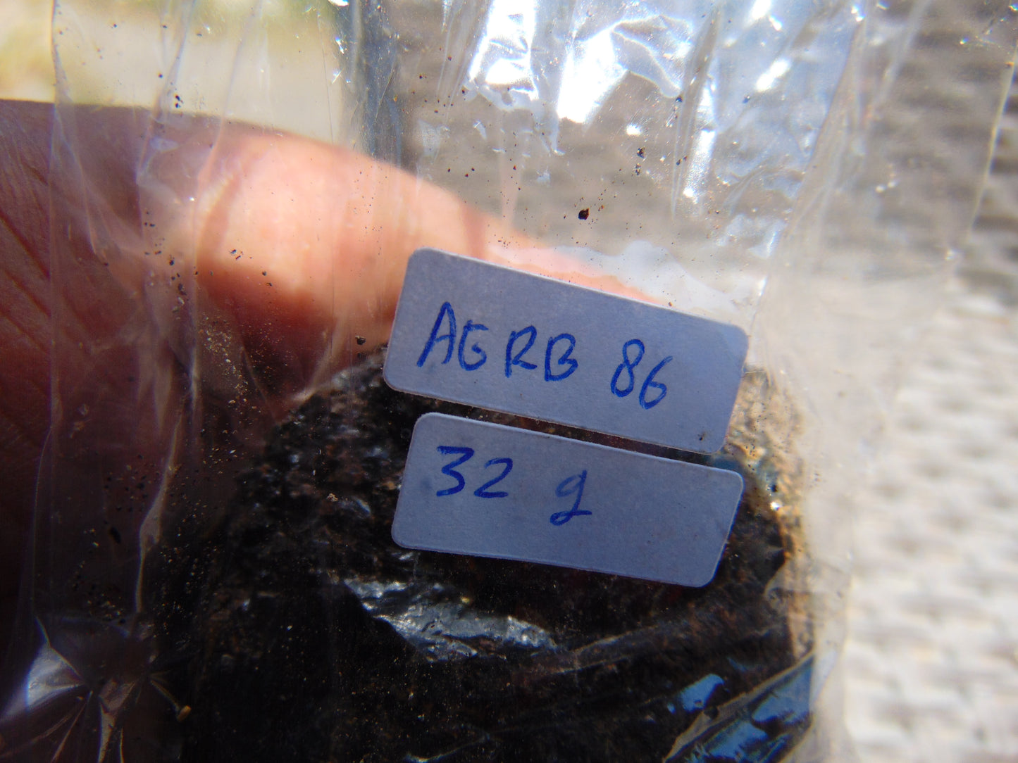 32 gram Rough Raw Indonesian Inclusion Blue Amber for Healing AGRB86