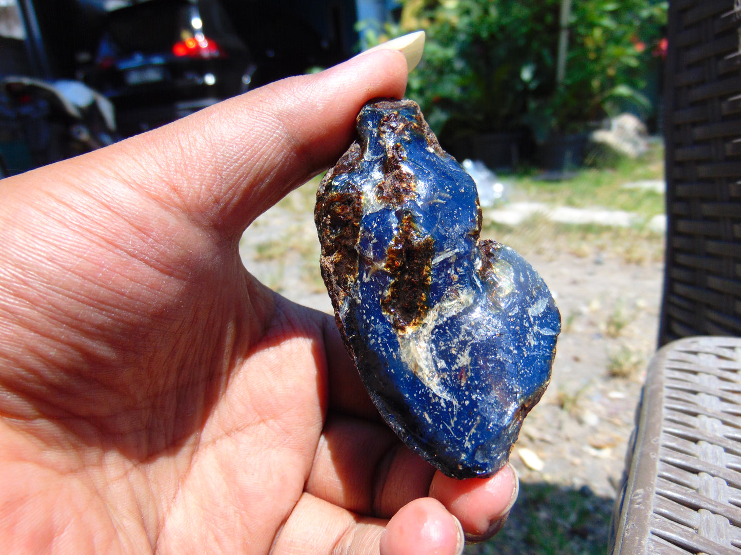 38 gram Rough Raw Indonesian Blue Amber for Healing AGRB51