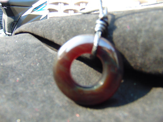10 gr Donut Pendant Indonesian Crsytal Amber for Healing 26N89