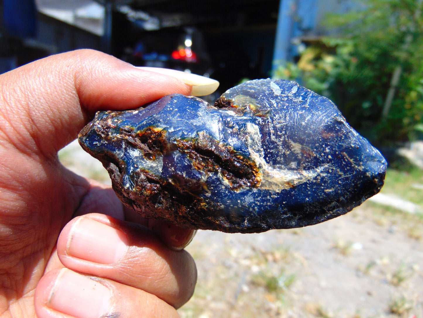 38 gram Rough Raw Indonesian Blue Amber for Healing AGRB51
