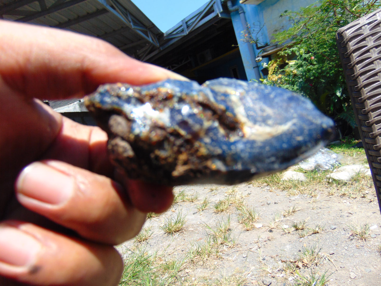 38 gram Rough Raw Indonesian Blue Amber for Healing AGRB51