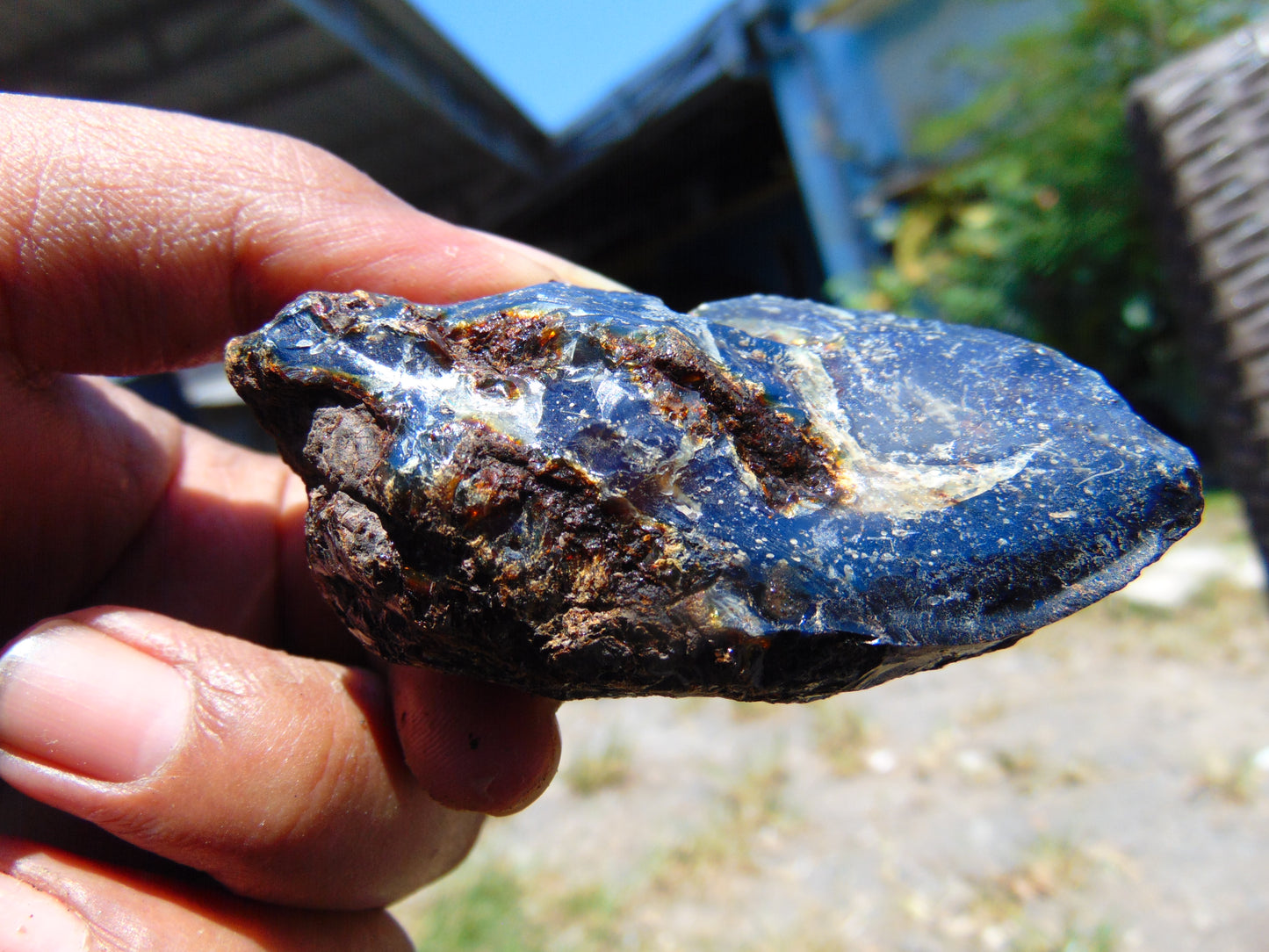 38 gram Rough Raw Indonesian Blue Amber for Healing AGRB51