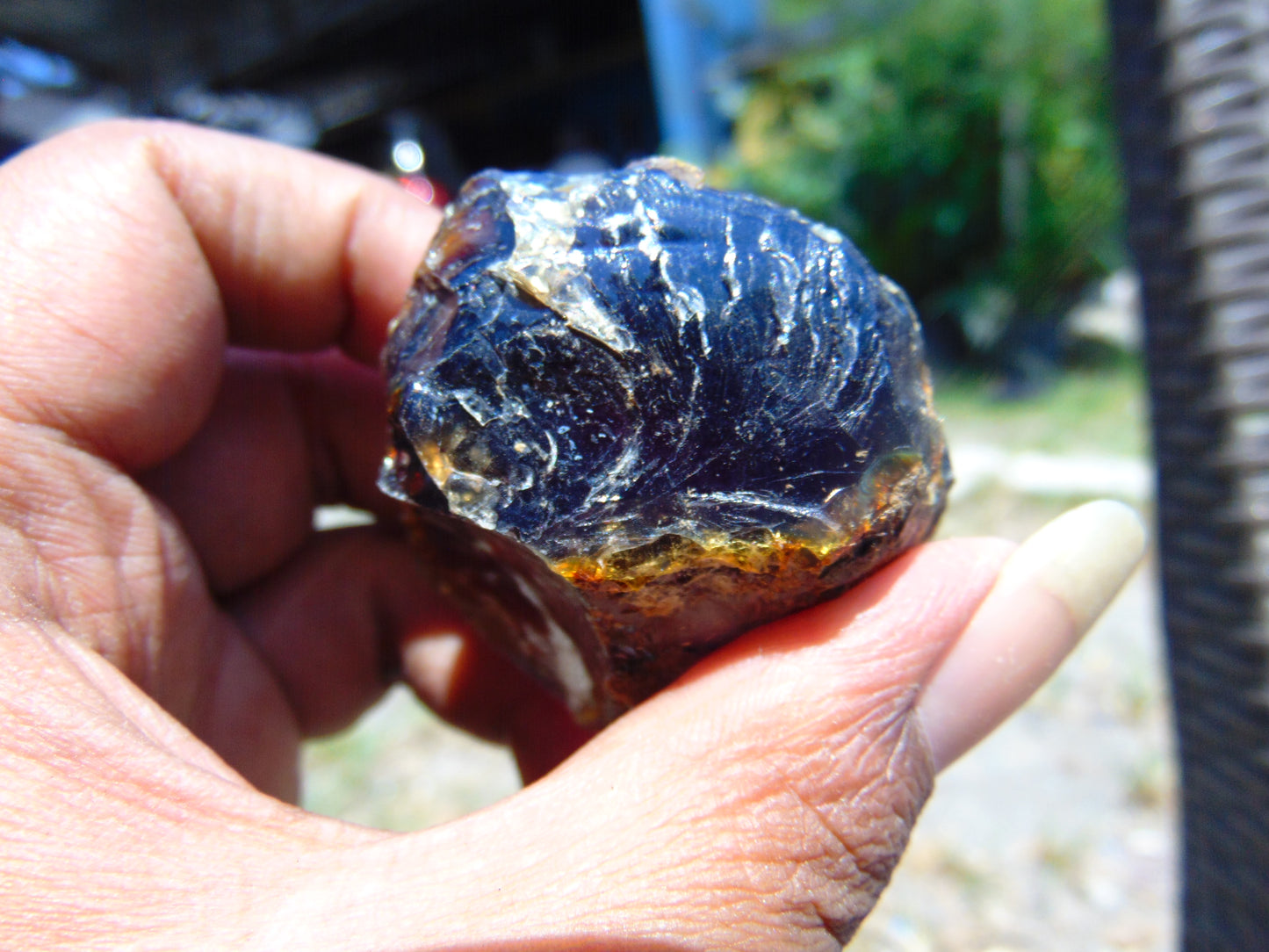 32 gram Rough Raw Indonesian Blue Amber for Healing AGRB80