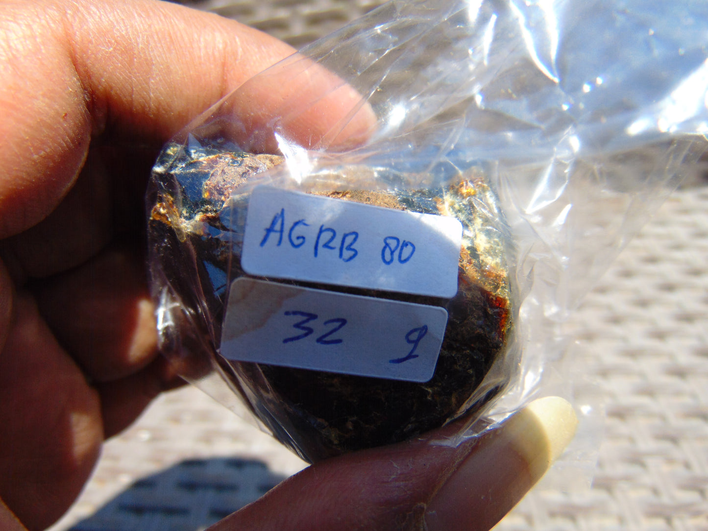 32 gram Rough Raw Indonesian Blue Amber for Healing AGRB80