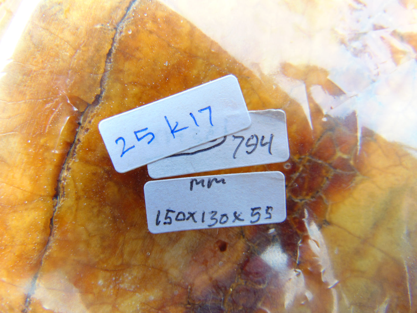 794 gram Polished 150x130x55mm Indonesia Yellow Fragrance Amber for Healing 25K17
