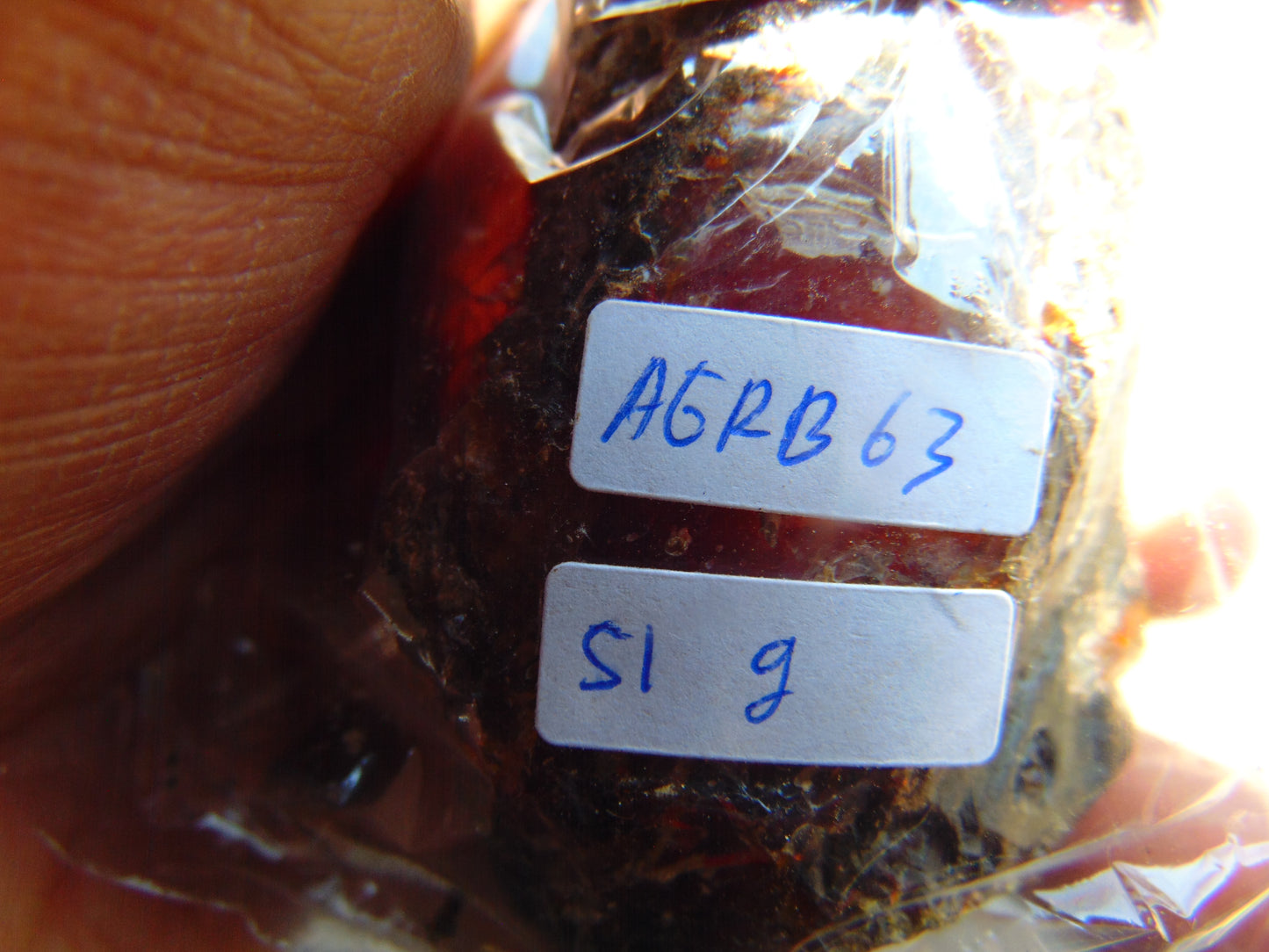 51 gram Rough Raw Indonesian Blue Amber for Healing AGRB63