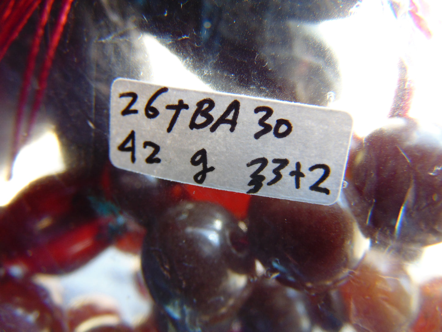 42 gr Tasbih Mesbah Rosary 33+2 Beads 12 mm Indonesian Red Amber for Healing 26TBA30