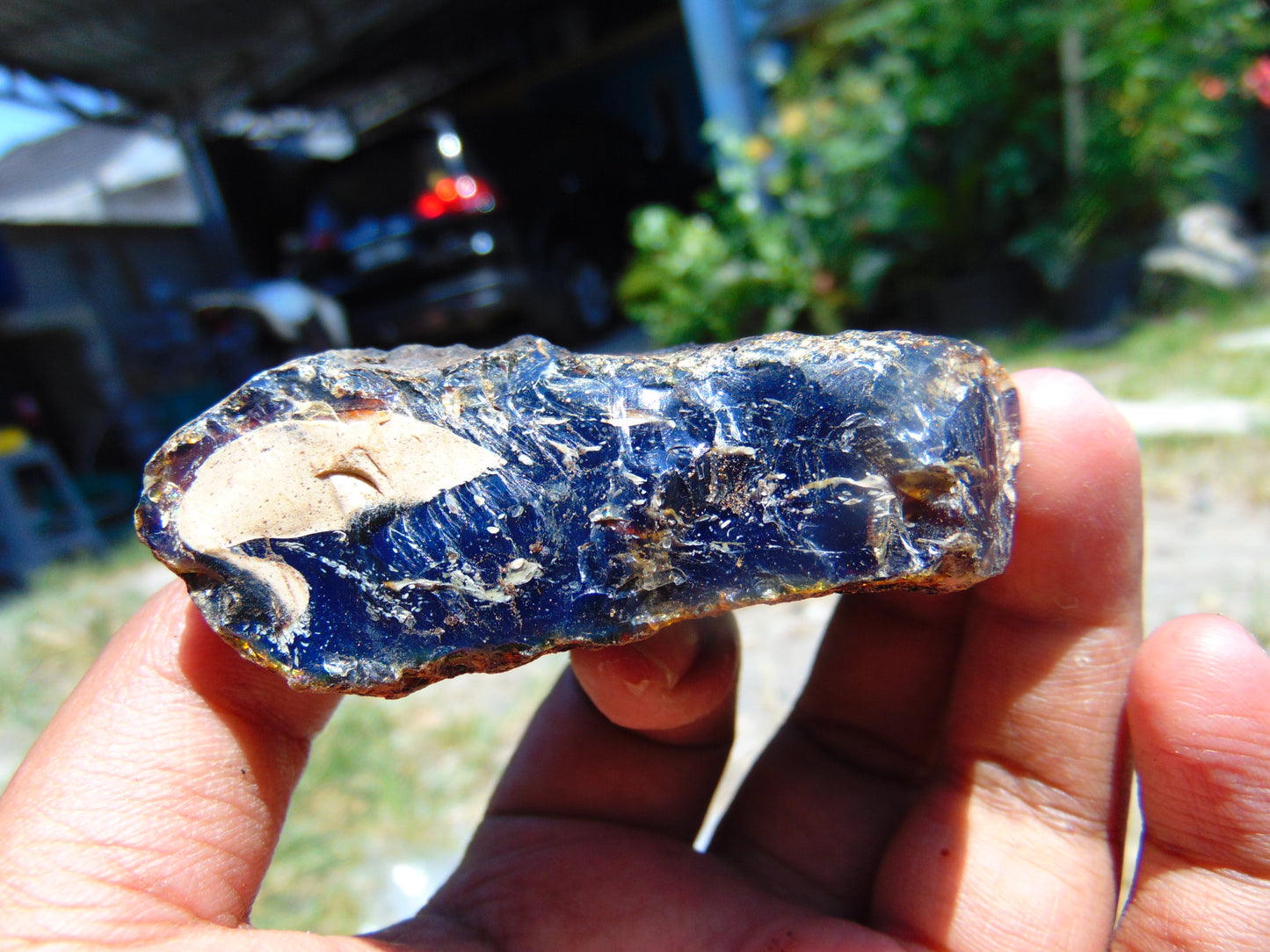 71 gram Rough Raw Indonesian Blue Amber for Healing AGRB135